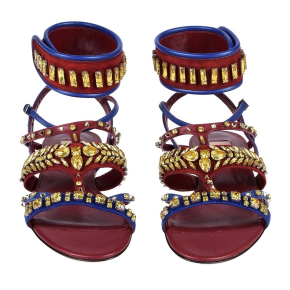Valentino rhinestone multicolor sandals - Picture 12 of 13